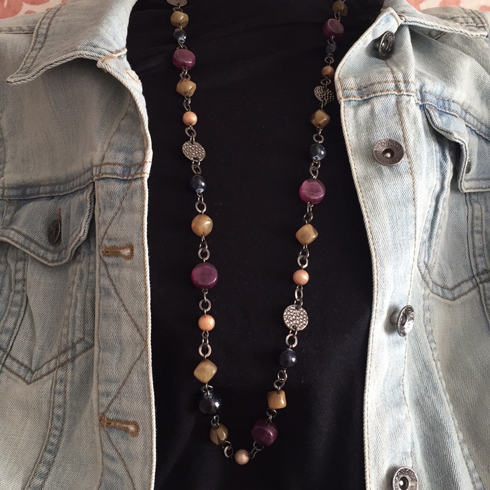 Jewel-tone Beaded Necklace
